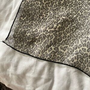 Leopard print scarf
